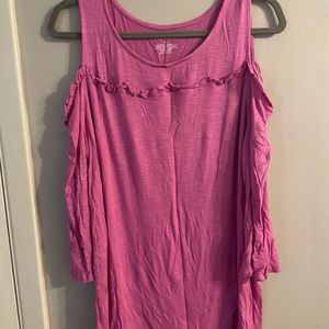 Lane Bryant Cold Shoulder 3/4 Sleeve top!